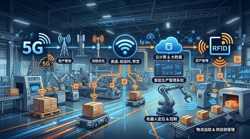 5G与RFID结合：开启工业互联新篇章